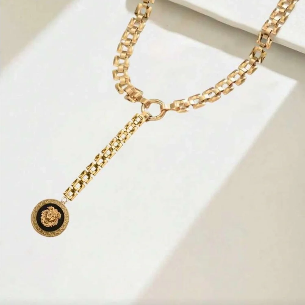 Lion Majesty Long Pendant Necklace - Picture 3 of 5